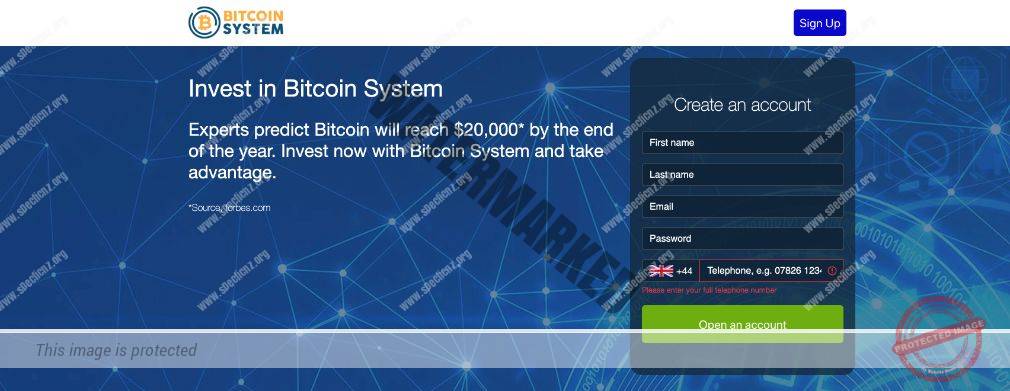 Bitcoin System Platforma